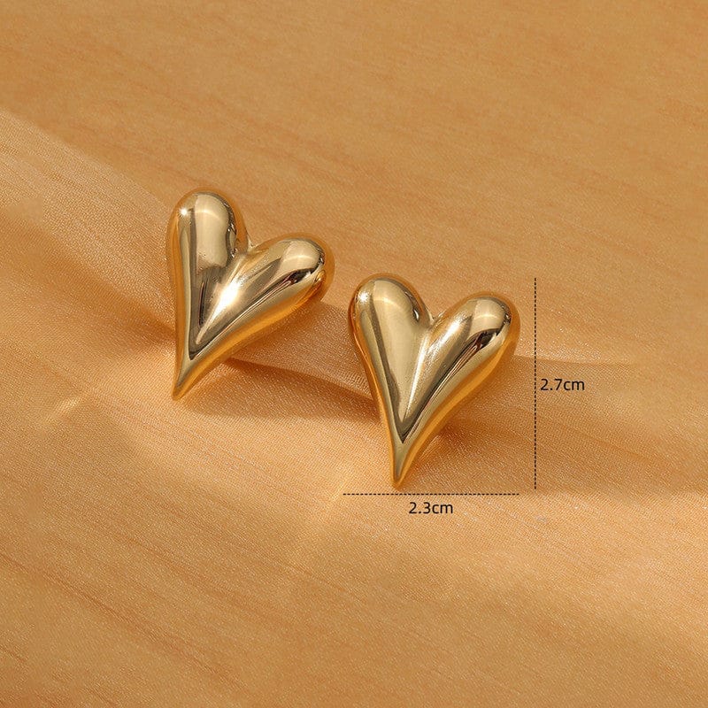 Heart Stud Earrings