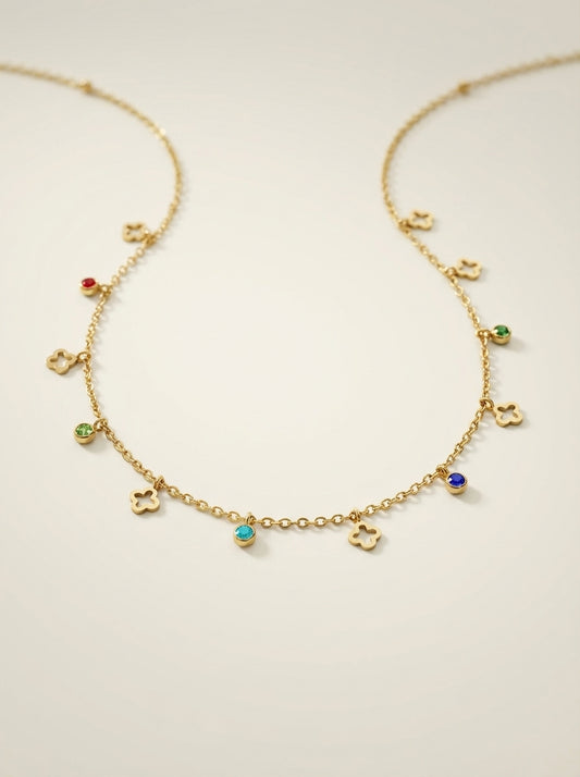 Minimal Gold Anti-Tarnish Charm Necklace