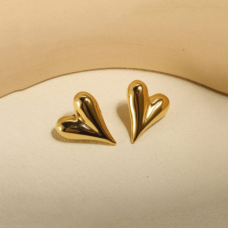 Heart Stud Earrings