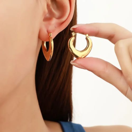Heart Hoop Earrings