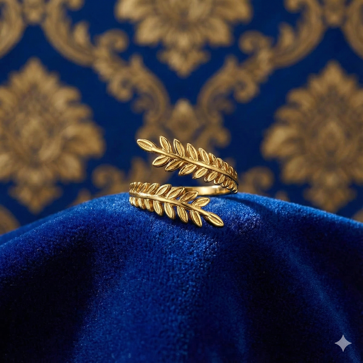Gold-Plated Anti-Tarnish Stainless Steel Contemporary Adjustable Ring