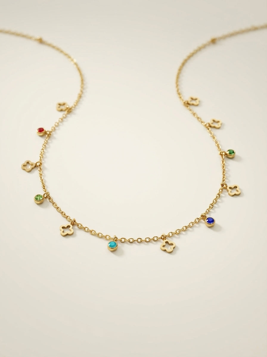 Minimal Gold Anti-Tarnish Charm Necklace